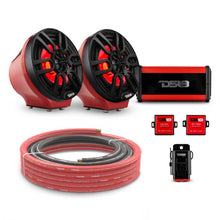 Load image into Gallery viewer, 6.5" Loaded Flat Mount Speaker Pods with Amplifier, Installation Kit and RGB LED Lights, Package for Can-Am Spyder &amp; Ryker