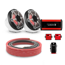 Load image into Gallery viewer, 6.5" Loaded Flat Mount Speaker Pods with Amplifier, Installation Kit and RGB LED Lights, Package for Can-Am Spyder &amp; Ryker