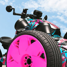 Load image into Gallery viewer, 8" Loaded Flat Mount Speaker Pods with Amplifier, Installation Kit and Digital LED Lights, Package for Can-Am Spyder &amp; Ryker