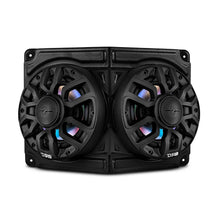 Load image into Gallery viewer, Universal Overhead Flat Mount Pod For Two 6.5” Speakers - Great for ATVs, UTVs, Golf Carts, Boats and more