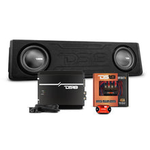 Load image into Gallery viewer, Ford F-150 2 x 10" Subwoofer Loaded Enclosure Package With Vinyl Finish and Dream LED Lights (MADE IN USA)