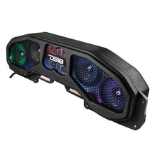 Load image into Gallery viewer, Jeep JL, JT Overhead Sound Bar Package With Vinyl Finish and Dream LED Lights 4 x 8" and 4 Tweeters (MADE IN USA)