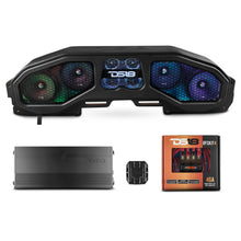 Load image into Gallery viewer, Jeep JL, JT Overhead Sound Bar Package With Vinyl Finish and Dream LED Lights 4 x 8" and 4 Tweeters (MADE IN USA)