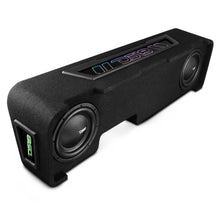 Load image into Gallery viewer, Chevy Silverado Down Firing Subwoofer Enclosure with Dream LED Lights, Amplifier and Wiring Kit