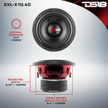 Load image into Gallery viewer, EXL-X 10" Subwoofer 850 Watts Rms DVC 4-Ohms
