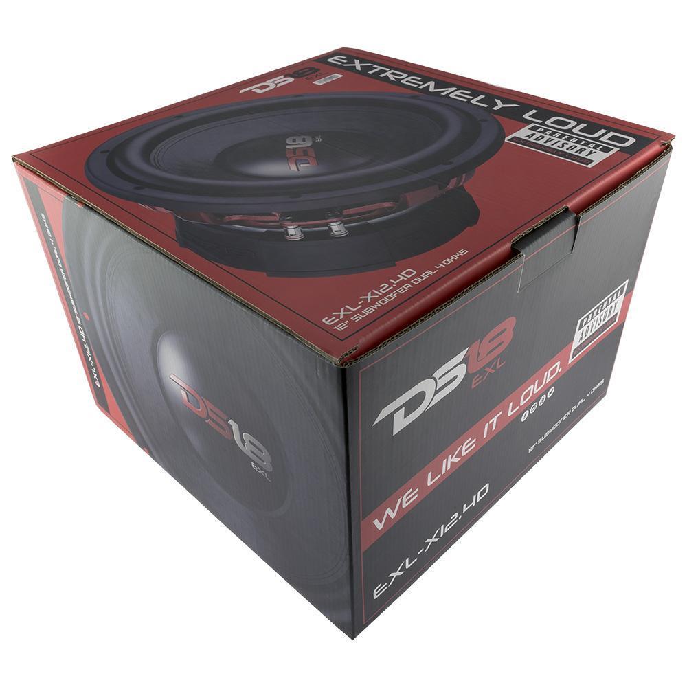 EXL-X 12 Inch Subwoofer 2500 Watts Dvc 4-Ohms DS18