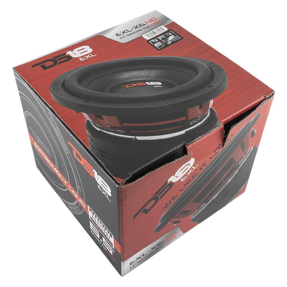 EXL-X 6.5 Inch Subwoofer 800 Watts Dvc 4-Ohms DS18