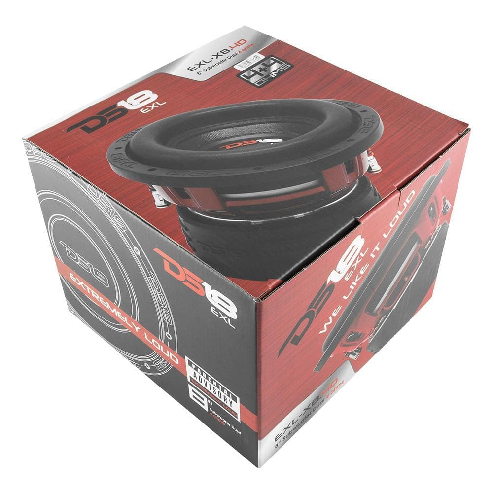 EXL-X 8 Inch Subwoofer 1200 Watts Dvc 4-Ohms DS18