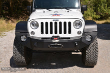 Load image into Gallery viewer, Jeep JK Full Front Bumper For 07-18 Wrangler JK With Winch Plate No Bull Bar Black Powdercoated Rigid Series Rock Slide Engineering