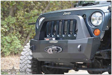 Load image into Gallery viewer, Jeep JK Shorty Front Bumper For 07-18 Wrangler JK Complete With Winch Plate Rigid Series Rock Slide Engineering