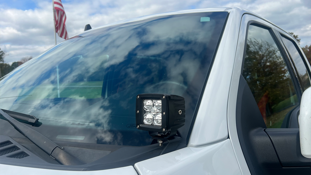 Fishbone Offroad Mounting Brackets(Lighting) 2015-2023 F150 and 2017-2023 Raptor Hood Light Pod Bracket Fishbone Offroad - FB21353
