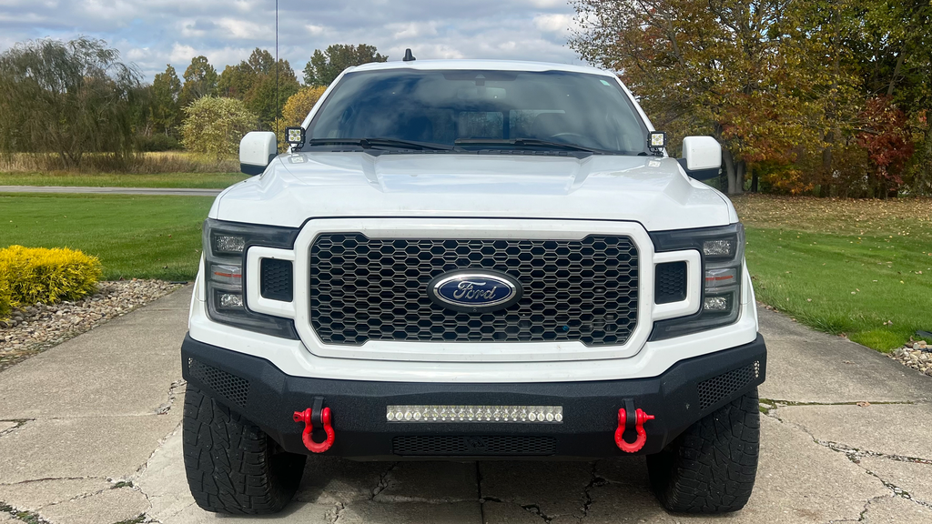 Fishbone Offroad Mounting Brackets(Lighting) 2015-2023 F150 and 2017-2023 Raptor Hood Light Pod Bracket Fishbone Offroad - FB21353