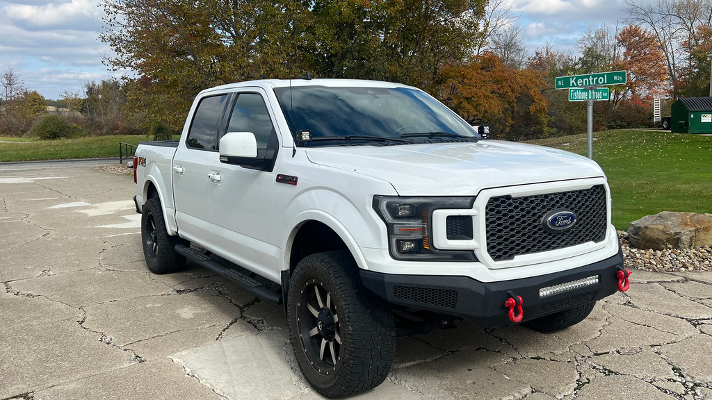 Fishbone Offroad Mounting Brackets(Lighting) 2015-2023 F150 and 2017-2023 Raptor Hood Light Pod Bracket Fishbone Offroad - FB21353