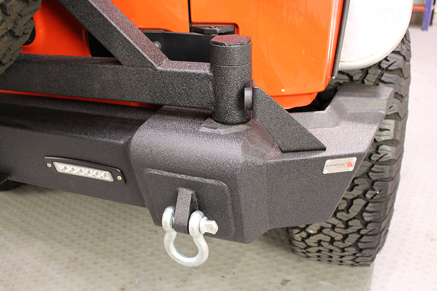 Fishbone Offroad Rear Bumpers Jeep JK Rear Bumper With Tire Carrier 07-18 Wrangler JK Fishbone Offroad - FB22050