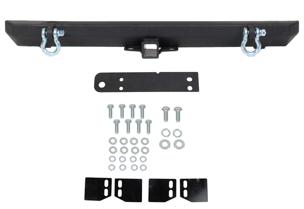 Fishbone Offroad Rear Bumpers Jeep YJ/TJ Rear Bumper with Receiver For 87-06 YJ Wrangler TJ Wrangler Fishbone Offroad - FB22217