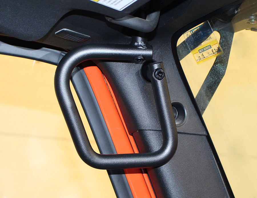 Fishbone Offroad Grab Handles Jeep JK Grab Handles Front 07-18 Wrangler JK 2/4 Door Steel Black Textured Powdercoat Fishbone Offroad - FB25033