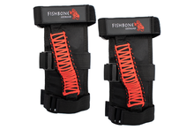 Load image into Gallery viewer, Fishbone Offroad Grab Handles Paracord Grab Handles w/Three Straps Red Fishbone Offroad - FB55280