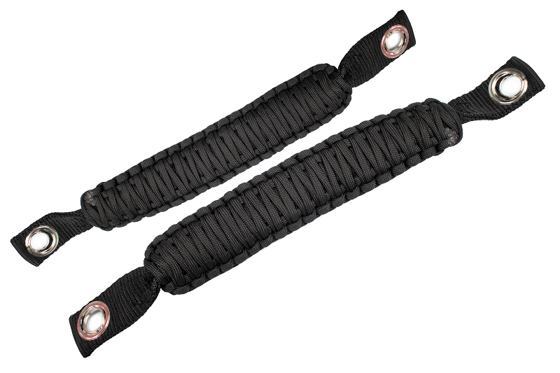 Fishbone Offroad Grab Handles Paracord Grab Handles for A Pillar Sound Bar 07-18 Wrangler JK Black Fishbone Offroad - FB55283