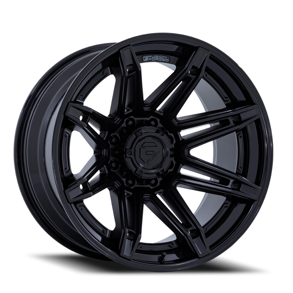 Fuel Off-Road Aluminum Wheels 24X12 Brawl FC401MX 8 On 180 Matte Black/Gloss Black Lip 124.2 Bore -44 Offset Fuel Off Road Wheels - FC401MX24128844N