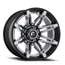Load image into Gallery viewer, Fuel Off-Road Aluminum Wheels 24X12 Brawl FC401PB 8 On 170 Chrome/Gloss Black Lip 125.1 Bore -44 Offset Fuel Off Road Wheels - FC401PB24128744N
