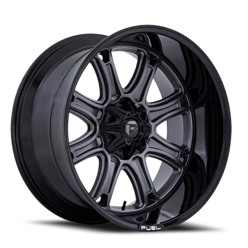 Fuel Off-Road Aluminum Wheels 24X12 Darkstar FC853AB 5 On 139.7/5 On 135 Matte Gunmetal Gray/Black Lip 87.1 Bore -44 Offset Fuel Off Road Wheels - FC853AB24124344N