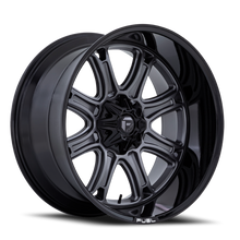 Load image into Gallery viewer, Fuel Off-Road Aluminum Wheels 24X12 Darkstar FC853AB 6 On 114.3/6 On 139.7 Matte Gunmetal Gray/Black Lip 78.1 Bore -44 Offset Fuel Off Road Wheels - FC853AB24127044N