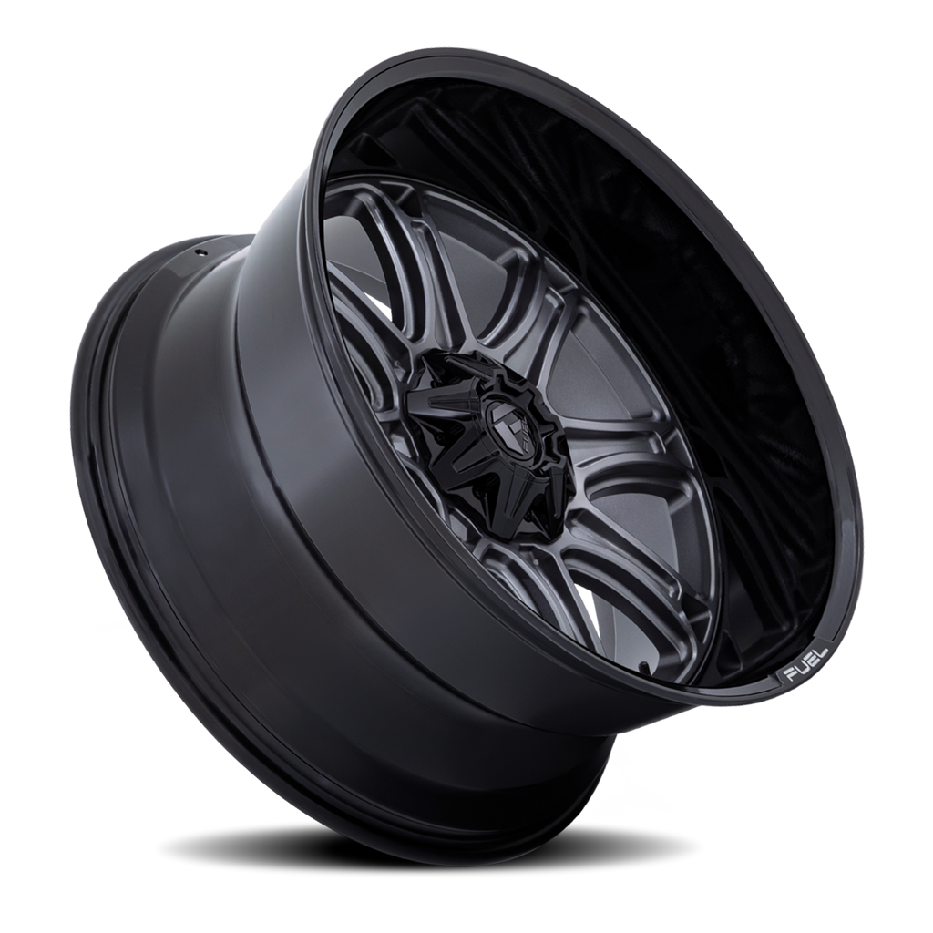 Fuel Off-Road Aluminum Wheels 24X12 Darkstar FC853AB 6 On 114.3/6 On 139.7 Matte Gunmetal Gray/Black Lip 78.1 Bore -44 Offset Fuel Off Road Wheels - FC853AB24127044N