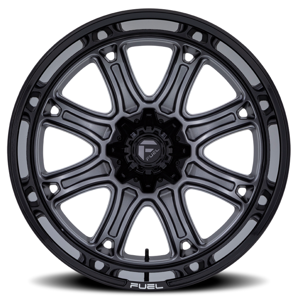 Fuel Off-Road Aluminum Wheels 24X12 Darkstar FC853AB 5 On 139.7/5 On 150 Matte Gunmetal Gray/Black Lip 110.1 Bore -44 Offset Fuel Off Road Wheels - FC853AB24128644N