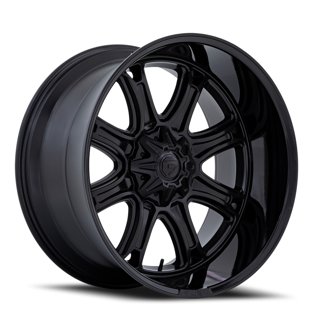 Fuel Off-Road Aluminum Wheels 24X12 Darkstar FC853MB 5 On 139.7/5 On 135 Matte Black/Gloss Black Lip 87.1 Bore -44 Offset Fuel Off Road Wheels - FC853MB24124344N