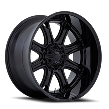 Load image into Gallery viewer, Fuel Off-Road Aluminum Wheels 24X12 Darkstar FC853MB 5 On 127/5 On 139.7 Matte Black/Gloss Black Lip 87.1 Bore -44 Offset Fuel Off Road Wheels - FC853MB24128344N