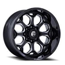 Load image into Gallery viewer, Fuel Off-Road Aluminum Wheels 20X9 Scepter FC862 BE 6 On 135 Gloss Black Milled 87.1 Bore 1 Offset Fuel Off Road Wheels - FC862BE20906301