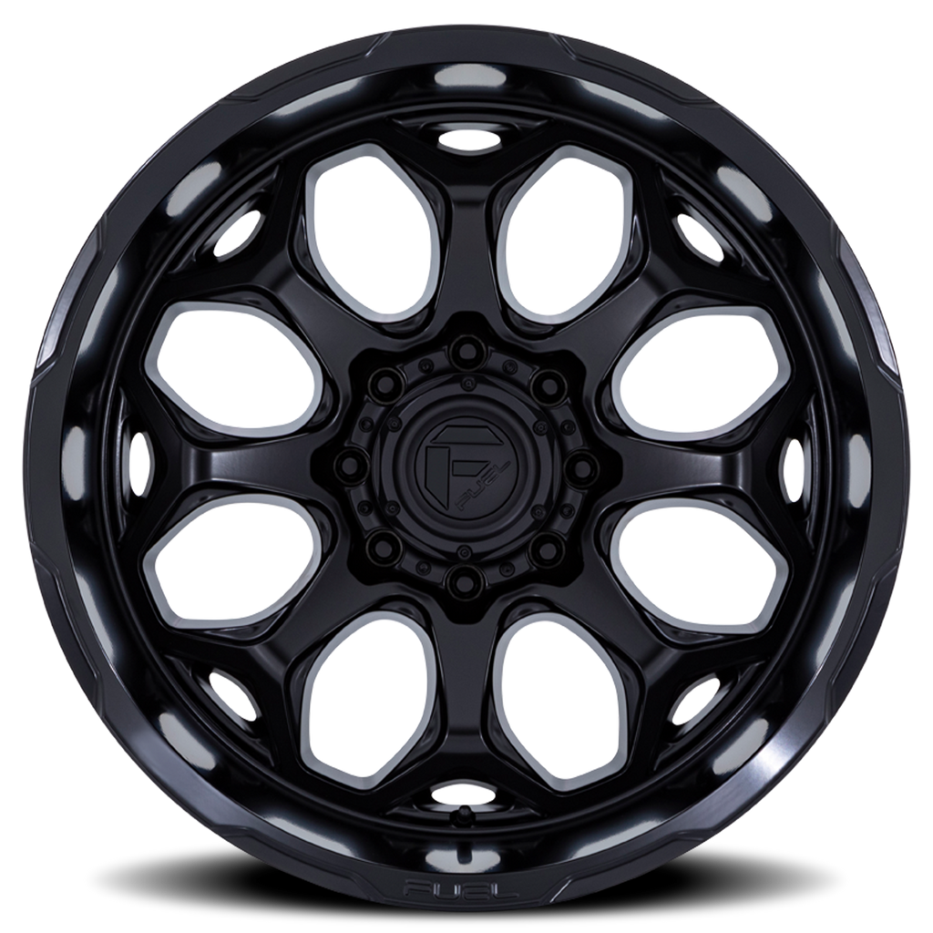 Fuel Off-Road Aluminum Wheels 20X9 Scepter FC862 MX 8 On 170 Blackout 125.1 Bore 1 Offset Fuel Off Road Wheels - FC862MX20908701