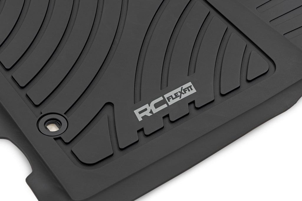 Flex-Fit Floor Mats Front and Rear 2012-2015 Toyota Tacoma 2WD/4WD Rough Country
