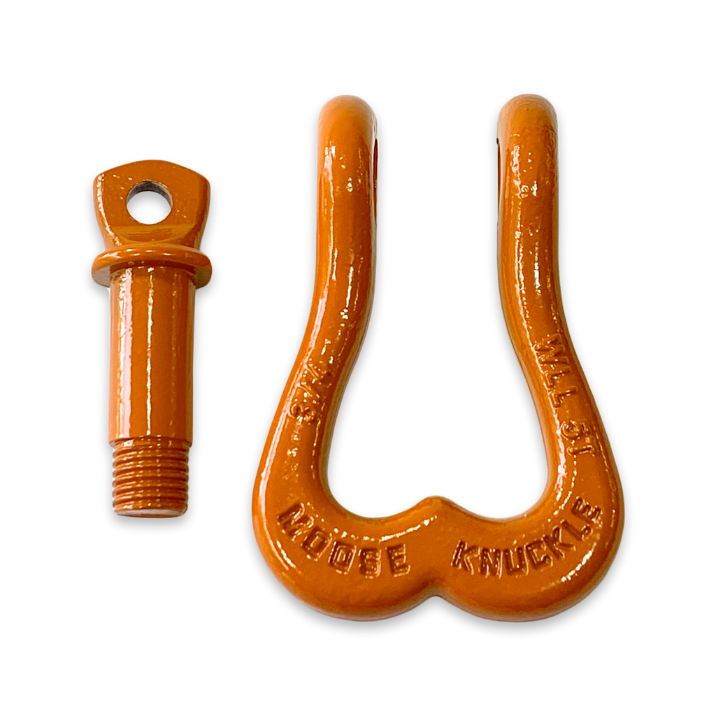Moose Knuckle XL Shackle 3/4 Obscene Orange Moose Knuckle Offroad
