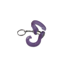 Load image into Gallery viewer, Jowl Split Shackle Key Chain Purple Nurple Moose Knuckle Offroad