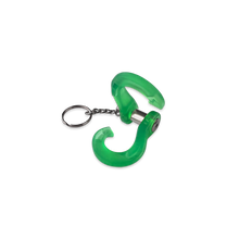 Load image into Gallery viewer, Jowl Split Shackle Key Chain Slime Green Moose Knuckle Offroad