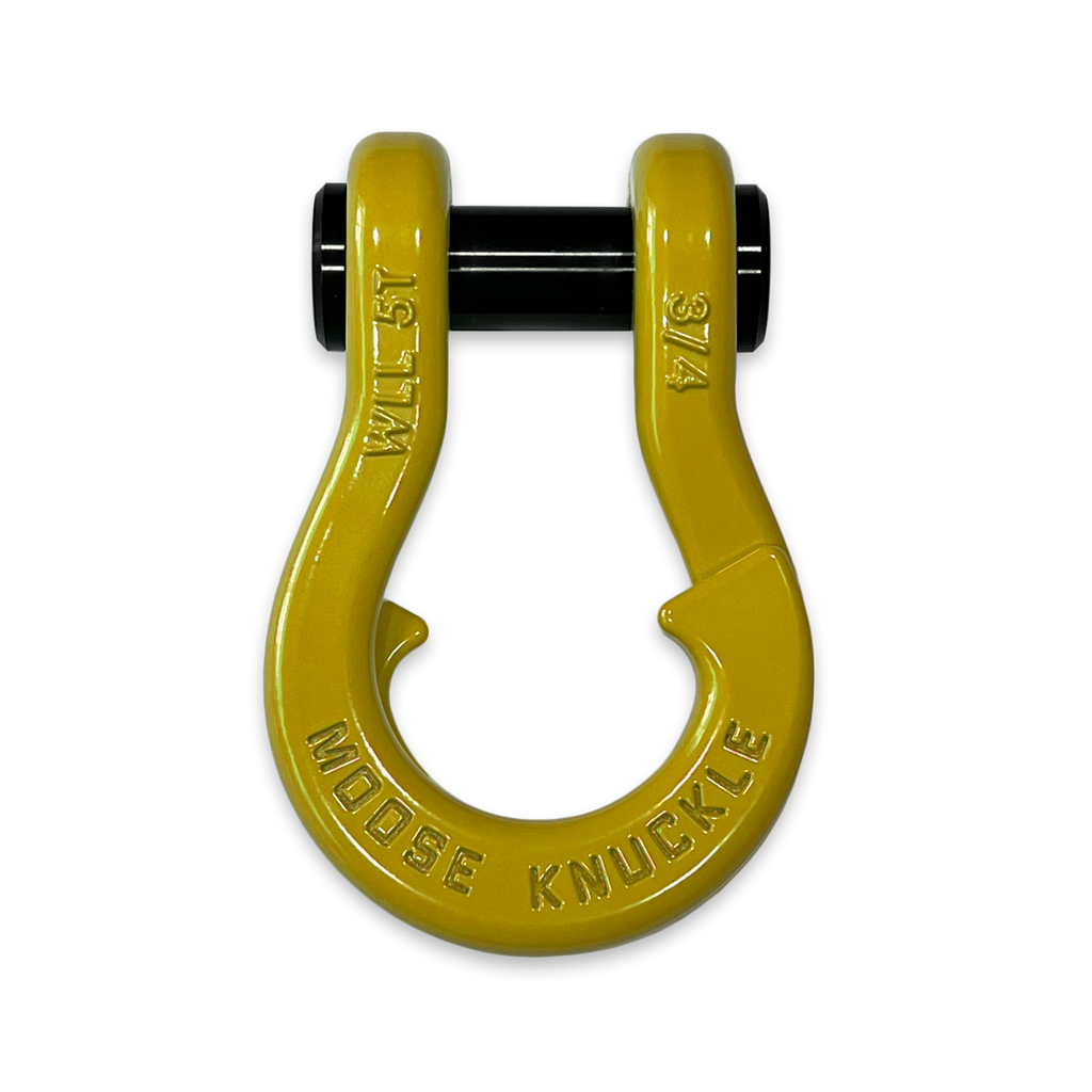 Jowl Recovery Split Shackle 3/4 Detonator Yellow Moose Knuckle Offroad