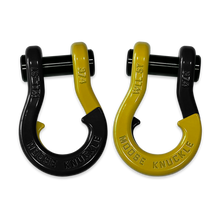 Load image into Gallery viewer, Jowl Recovery Split Shackle 3/4 Black Hole and Detonator Yellow Combo Moose Knuckle Offroad