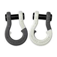 Load image into Gallery viewer, Jowl Recovery Split Shackle 3/4 Gun Gray and Pure White Combo Moose Knuckle Offroad
