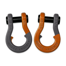 Load image into Gallery viewer, Jowl Recovery Split Shackle 3/4 Gun Gray and Obscene Orange Combo Moose Knuckle Offroad
