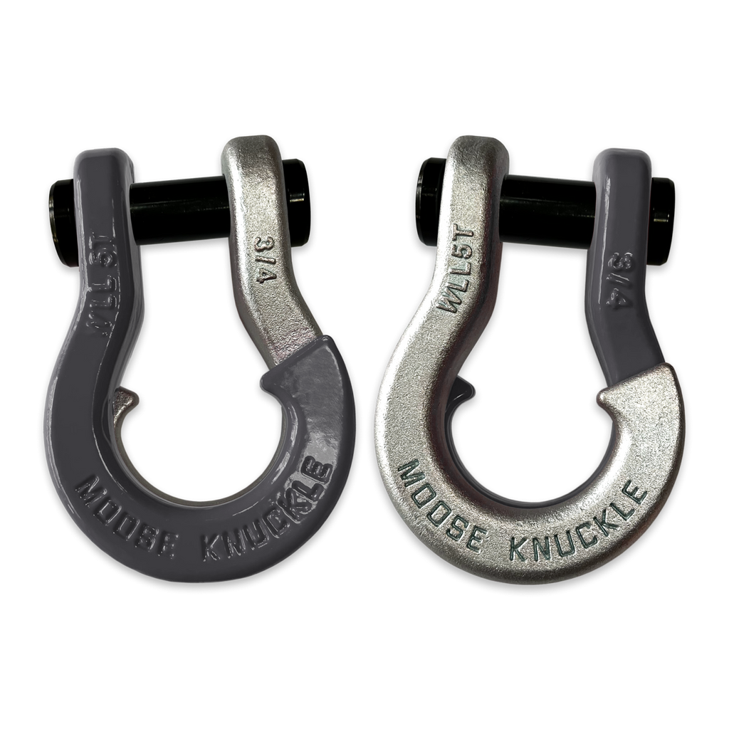 Jowl Recovery Split Shackle 3/4 Gun Gray and Nice Gal Combo Moose Knuckle Offroad