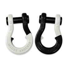 Load image into Gallery viewer, Jowl Recovery Split Shackle 3/4 Pure White and Black Hole Combo Moose Knuckle Offroad