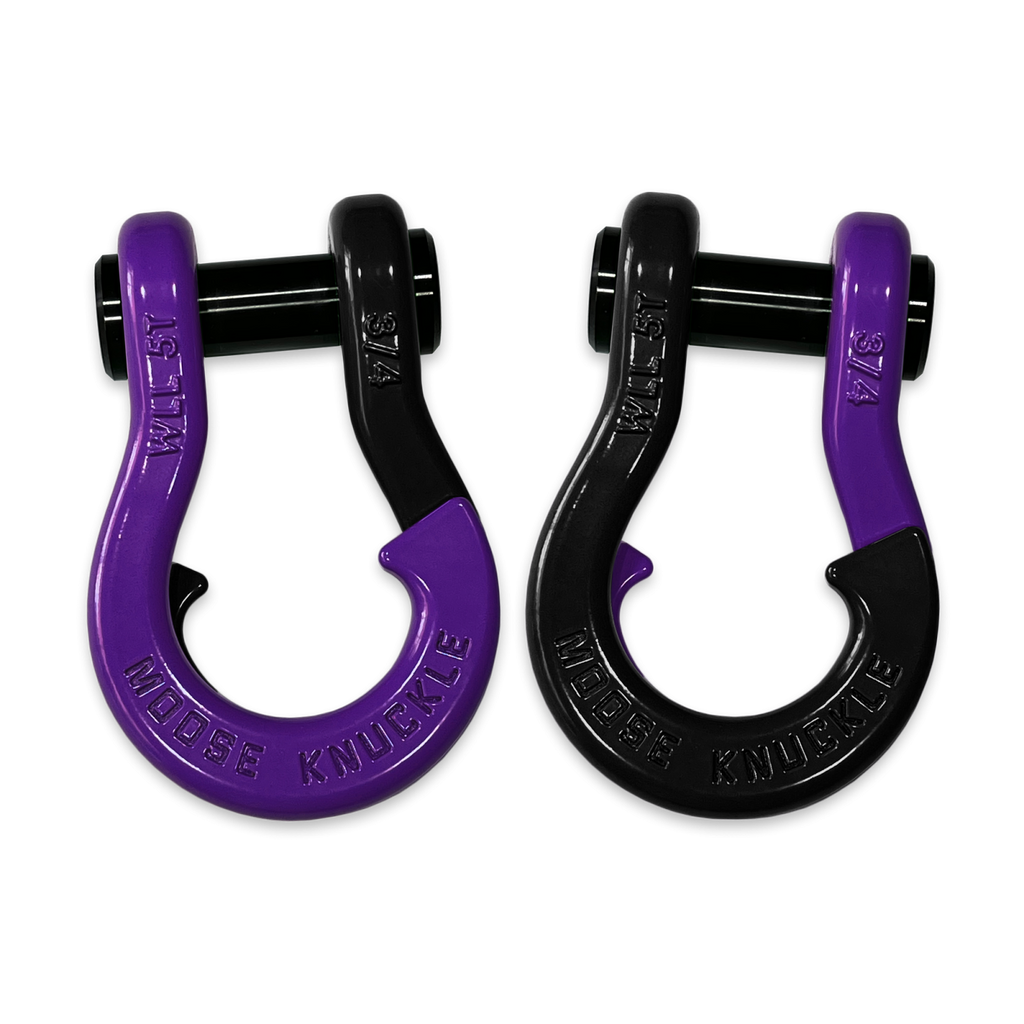 Jowl Recovery Split Shackle 3/4 Grape Escape and Black Hole Combo Moose Knuckle Offroad