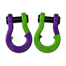 Load image into Gallery viewer, Jowl Recovery Split Shackle 3/4 Grape Escape and Sublime Green Combo Moose Knuckle Offroad