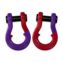 Load image into Gallery viewer, Jowl Recovery Split Shackle 3/4 Grape Escape and Flame Red Combo Moose Knuckle Offroad