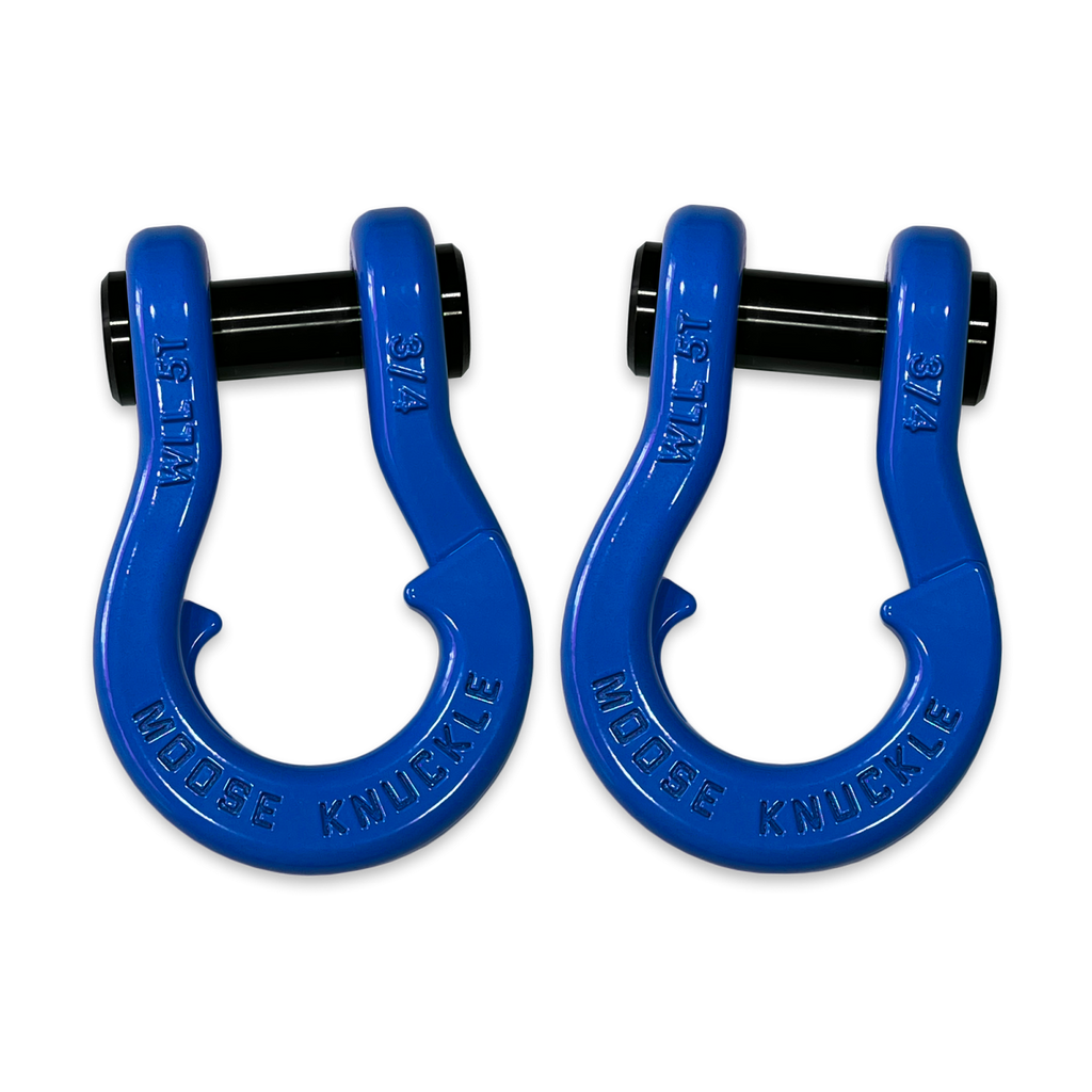 Jowl Recovery Split Shackle 3/4 Blue Balls and Blue Balls Combo Moose Knuckle Offroad