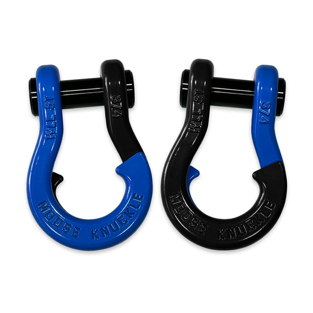 Jowl Recovery Split Shackle 3/4 Blue Balls and Black Hole Combo Moose Knuckle Offroad
