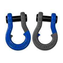 Load image into Gallery viewer, Jowl Recovery Split Shackle 3/4 Blue Balls and Gun Gray Combo Moose Knuckle Offroad