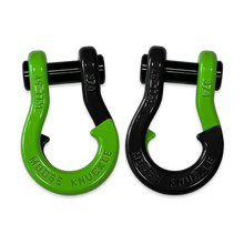 Load image into Gallery viewer, Jowl Recovery Split Shackle 3/4 Sublime Green and Black Hole Combo Moose Knuckle Offroad