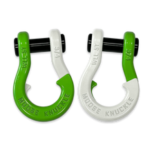 Load image into Gallery viewer, Jowl Recovery Split Shackle 3/4 Sublime Green and Pure White Combo Moose Knuckle Offroad